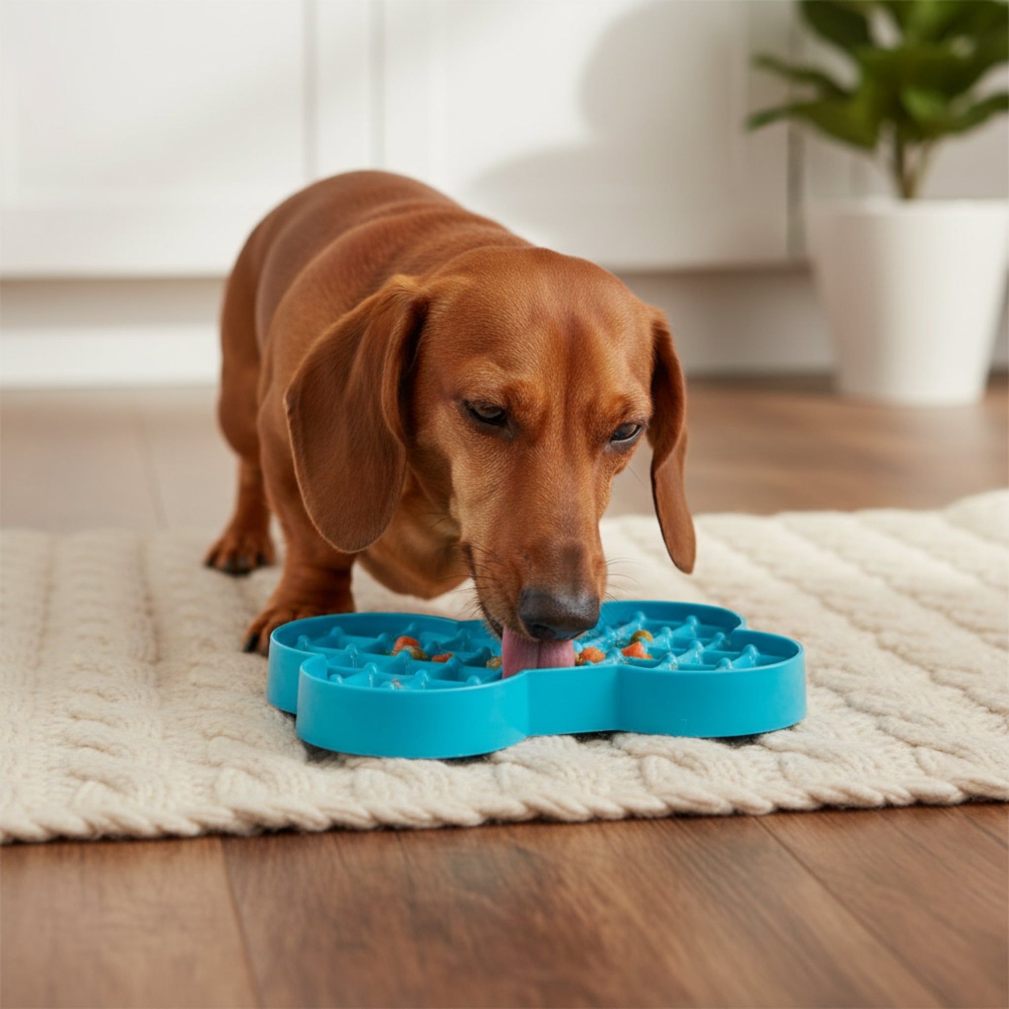 LickiMat Mini Slodog – Anti-Schling Schleckmatte für Hunde | Verlangsamt die Futteraufnahme, fördert Verdauung &amp; Entspannung - Woofshack