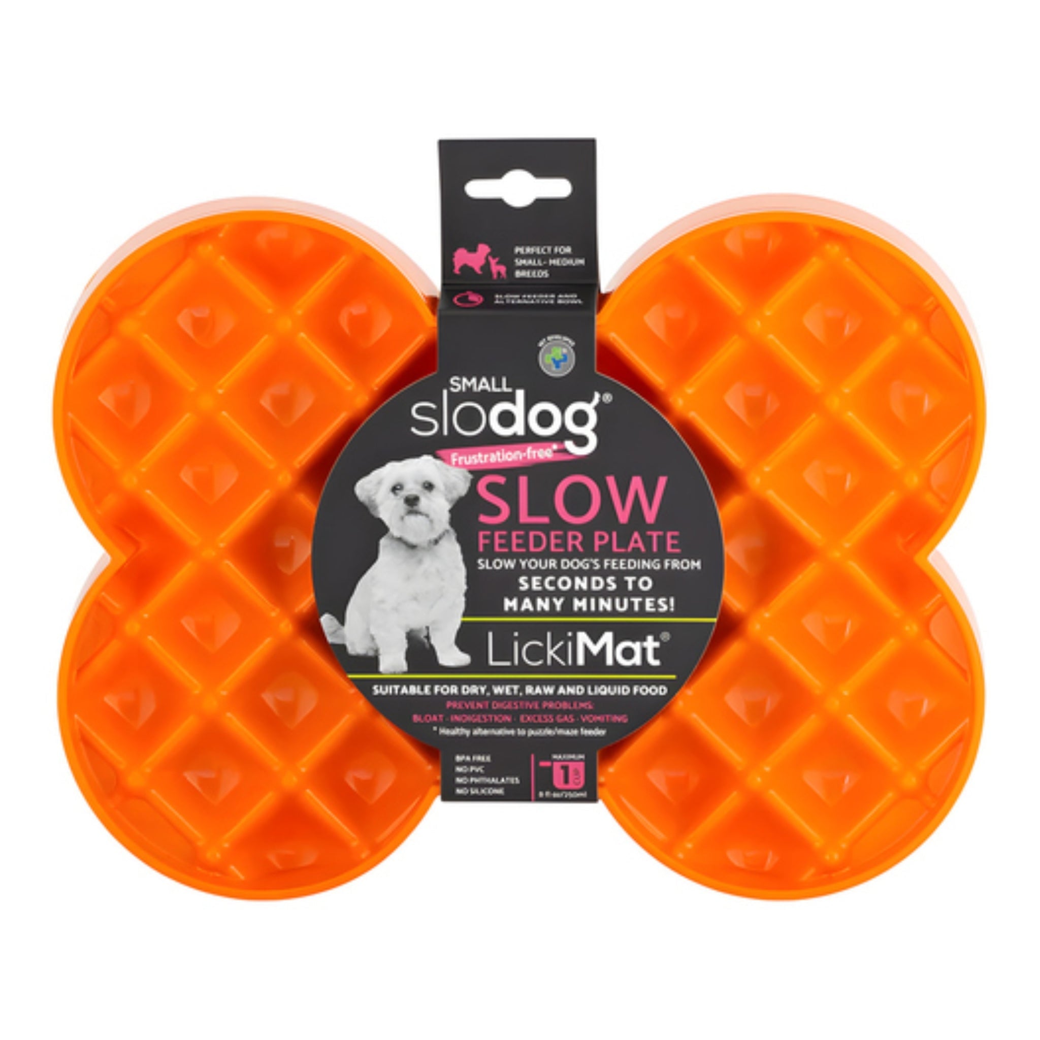 LickiMat Mini Slodog – Anti-Schling Schleckmatte für Hunde | Verlangsamt die Futteraufnahme, fördert Verdauung &amp; Entspannung - Woofshack