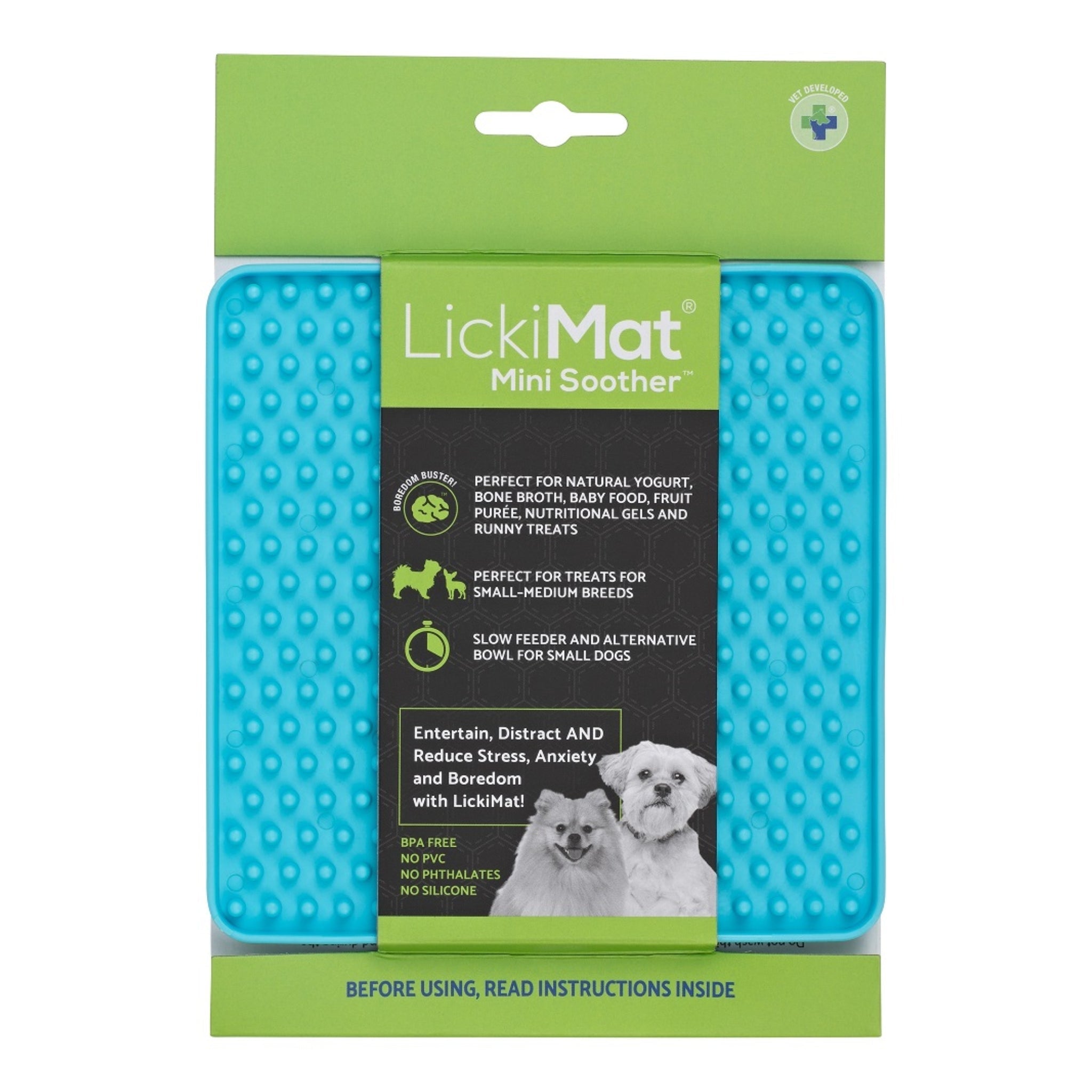 LickiMat Mini Soother – Die clevere Schleckmatte für kleine Hunde: Weniger Stress, mehr Ruhe &amp; langsameres Fressen in einem - Woofshack