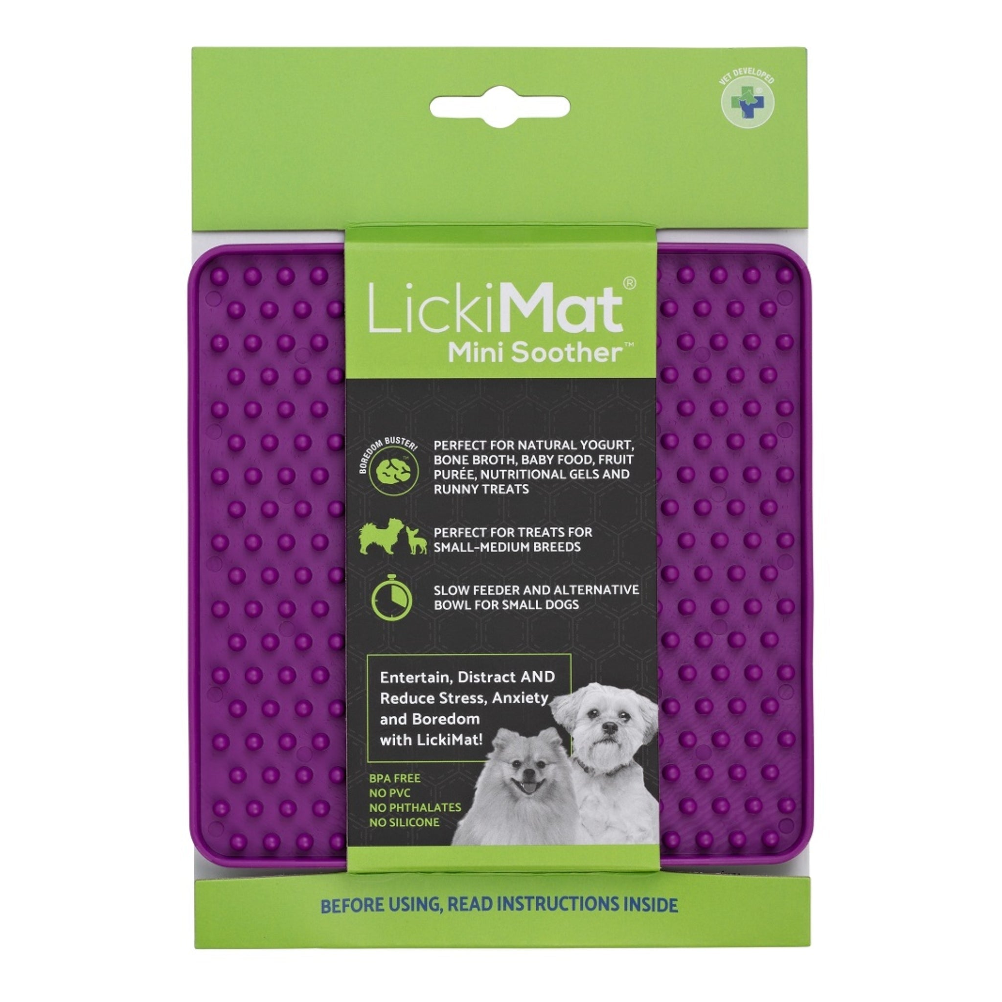 LickiMat Mini Soother – Die clevere Schleckmatte für kleine Hunde: Weniger Stress, mehr Ruhe &amp; langsameres Fressen in einem - Woofshack
