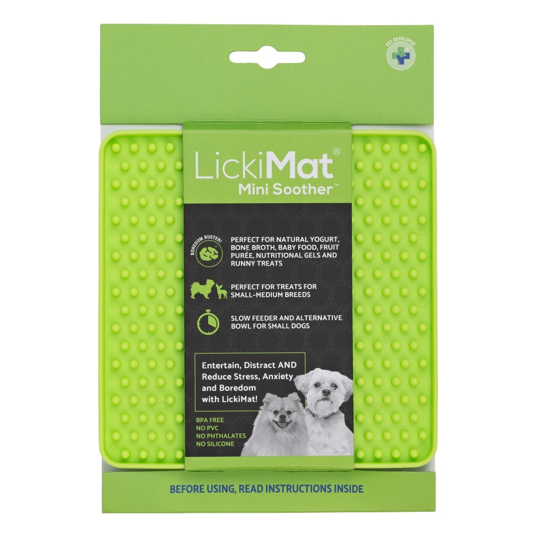 LickiMat Mini Soother – Die clevere Schleckmatte für kleine Hunde: Weniger Stress, mehr Ruhe &amp; langsameres Fressen in einem - Woofshack