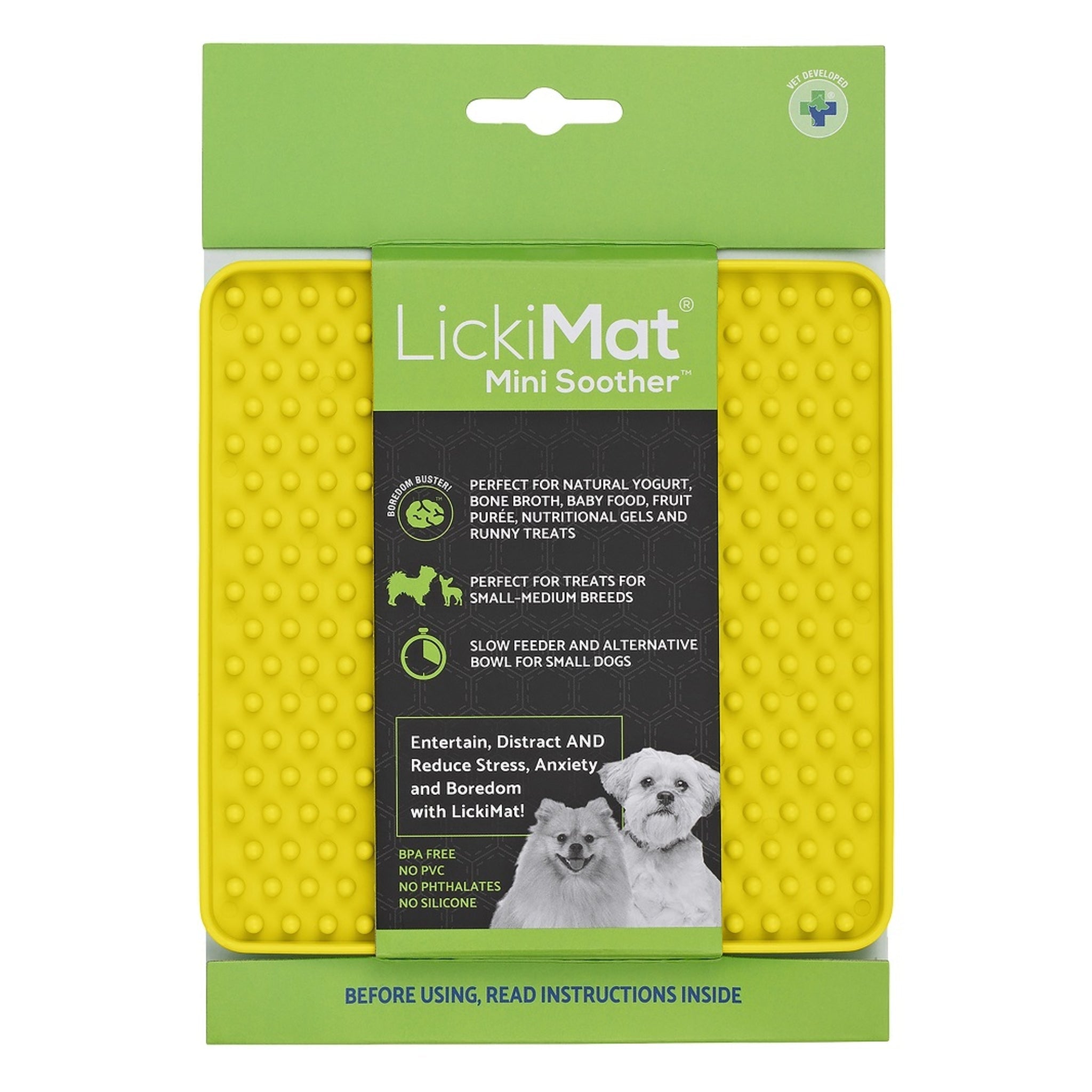 LickiMat Mini Soother – Die clevere Schleckmatte für kleine Hunde: Weniger Stress, mehr Ruhe &amp; langsameres Fressen in einem - Woofshack