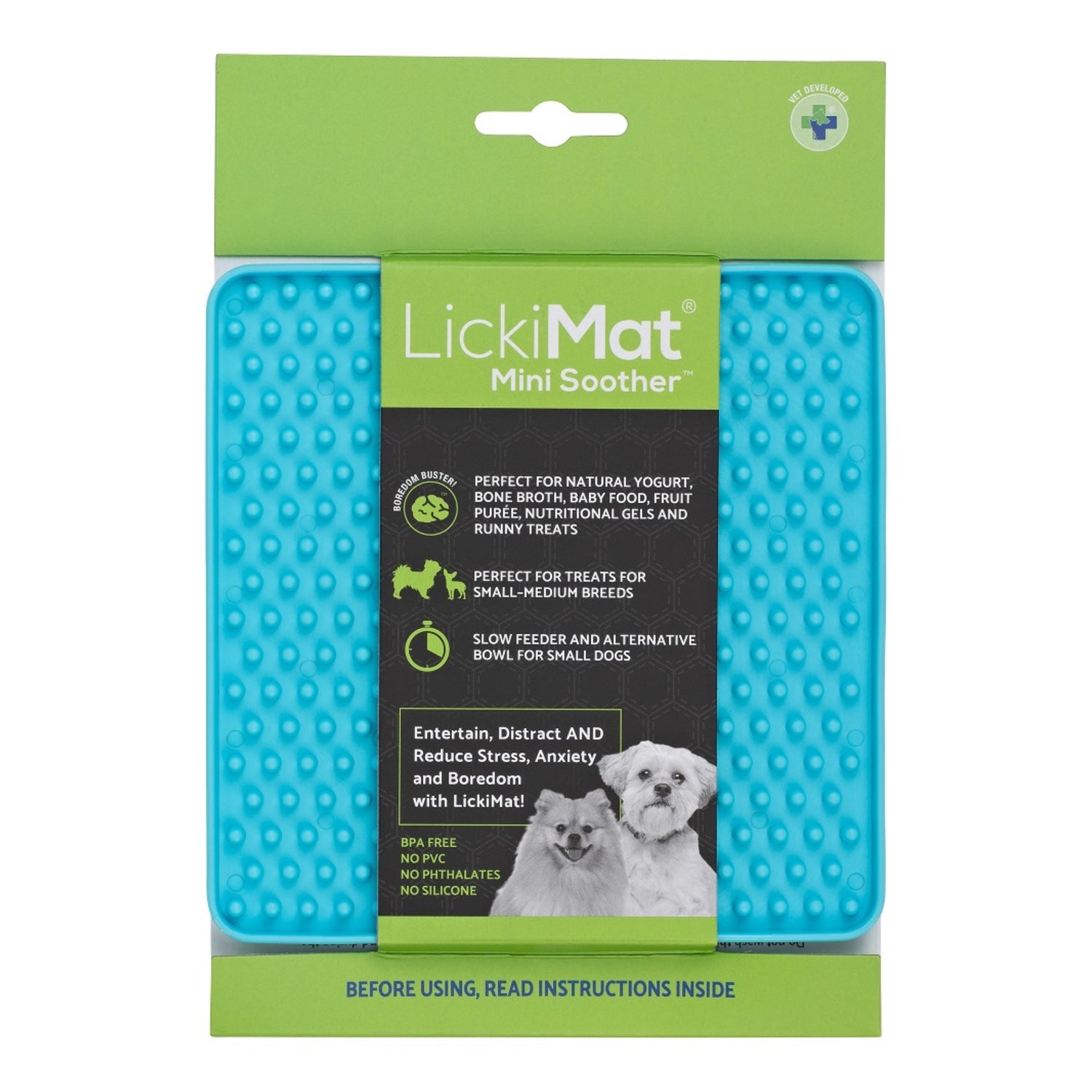 LickiMat Mini Soother – Die clevere Schleckmatte für kleine Hunde: Weniger Stress, mehr Ruhe &amp; langsameres Fressen in einem