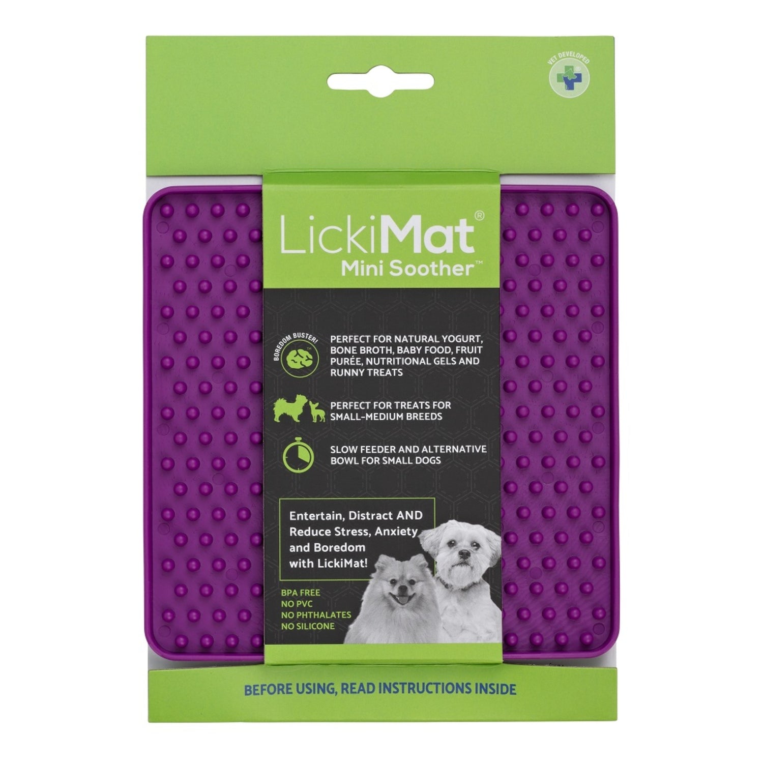 LickiMat Mini Soother – Die clevere Schleckmatte für kleine Hunde: Weniger Stress, mehr Ruhe &amp; langsameres Fressen in einem