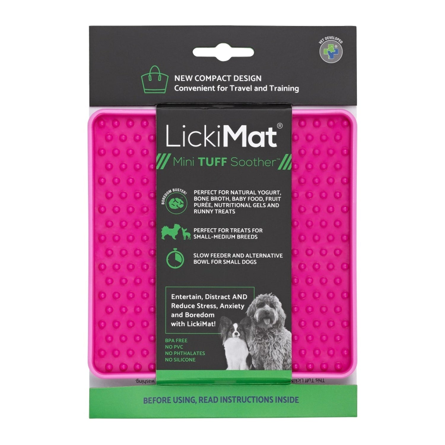 LickiMat Mini Soother Tuff – Die robuste Schleckmatte gegen Langeweile, Angst &amp; Fresshasten bei Hunden - Woofshack