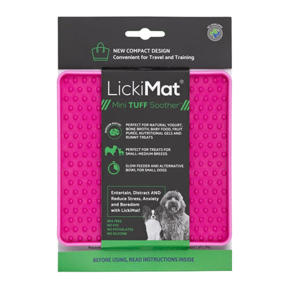 LickiMat Mini Soother Tuff – Die robuste Schleckmatte gegen Langeweile, Angst &amp; Fresshasten bei Hunden - Woofshack