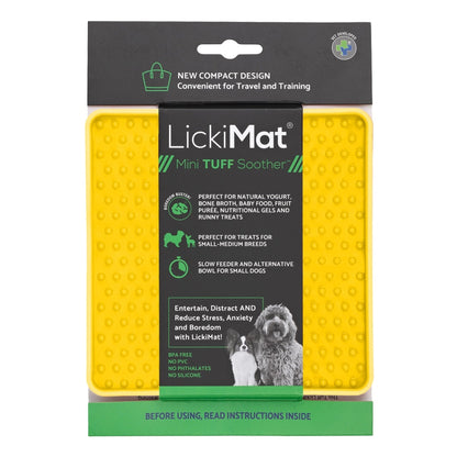 LickiMat Mini Soother Tuff – Die robuste Schleckmatte gegen Langeweile, Angst &amp; Fresshasten bei Hunden - Woofshack