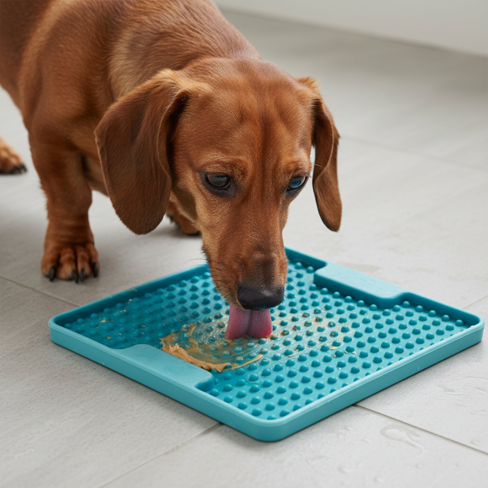 LickiMat Mini Soother Tuff – Die robuste Schleckmatte gegen Langeweile, Angst &amp; Fresshasten bei Hunden - Woofshack