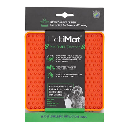 LickiMat Mini Soother Tuff – Die robuste Schleckmatte gegen Langeweile, Angst &amp; Fresshasten bei Hunden - Woofshack