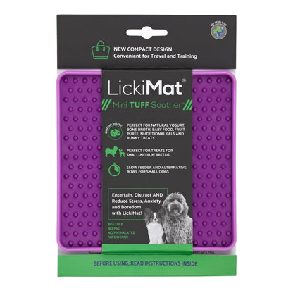 LickiMat Mini Soother Tuff – Die robuste Schleckmatte gegen Langeweile, Angst &amp; Fresshasten bei Hunden