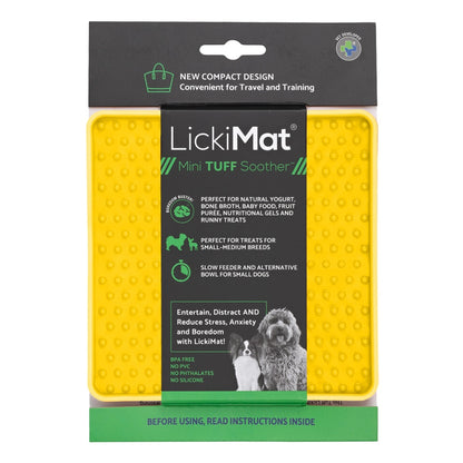 LickiMat Mini Soother Tuff – Die robuste Schleckmatte gegen Langeweile, Angst &amp; Fresshasten bei Hunden