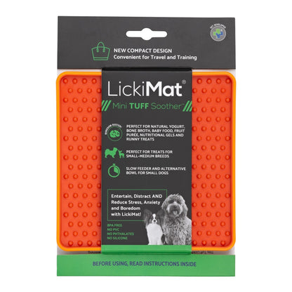LickiMat Mini Soother Tuff – Die robuste Schleckmatte gegen Langeweile, Angst &amp; Fresshasten bei Hunden