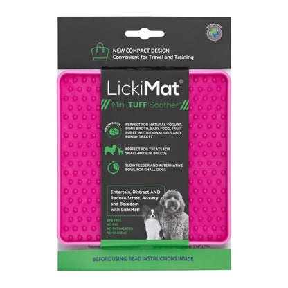 LickiMat Mini Soother Tuff – Die robuste Schleckmatte gegen Langeweile, Angst &amp; Fresshasten bei Hunden