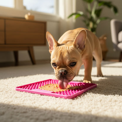 LickiMat Mini Soother Tuff – Die robuste Schleckmatte gegen Langeweile, Angst &amp; Fresshasten bei Hunden