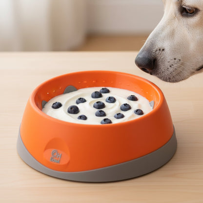 LickiMat OH Bowl – Anti - Schling Hundenapf für langsames Fressen - Woofshack