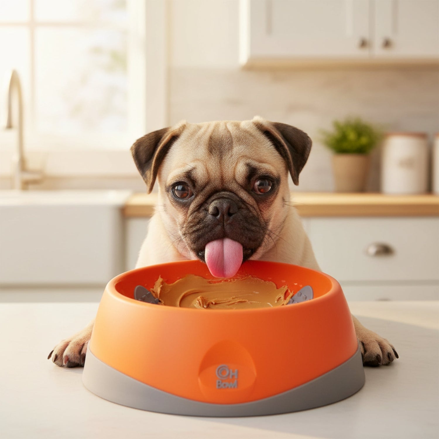 LickiMat OH Bowl – Anti - Schling Hundenapf für langsames Fressen - Woofshack