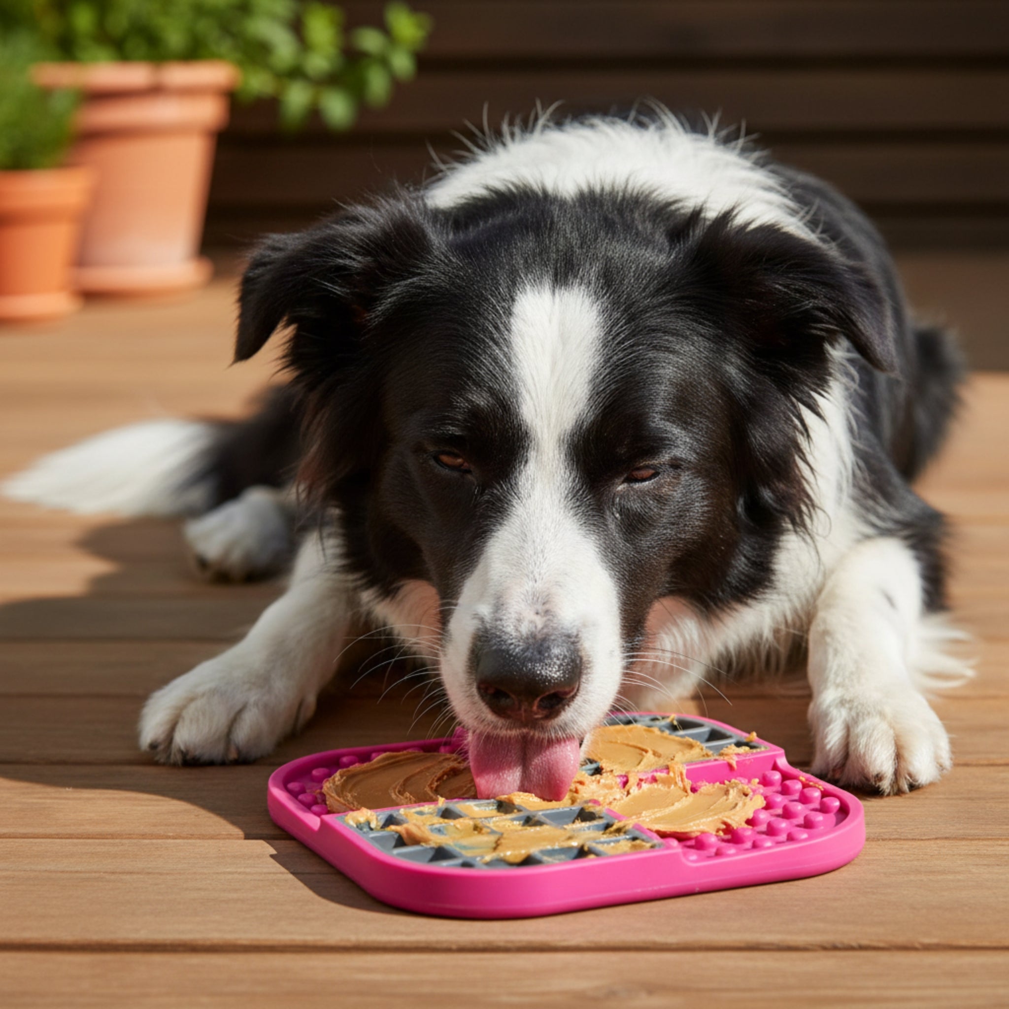LickiMat Slomo Schleckmatte - Anti - Stress &amp; Beschäftigung für Hunde - Woofshack