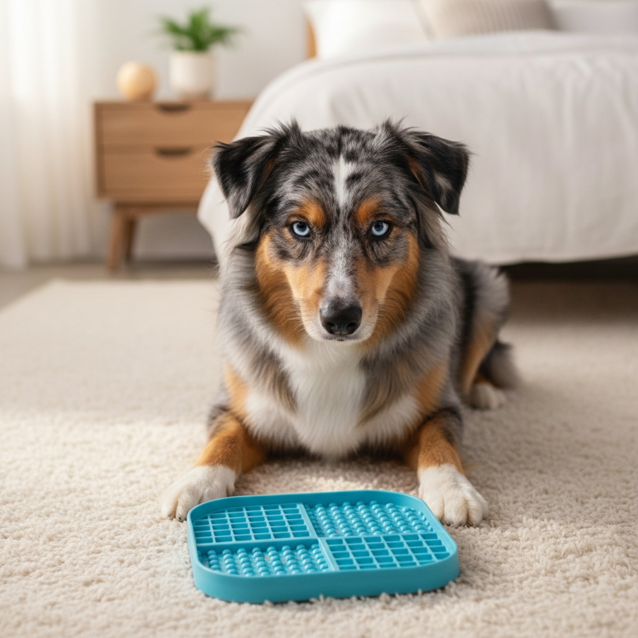 LickiMat Slomo XL – Die originale Schleckmatte für Hunde | Slow Feeder gegen Langeweile, Stress &amp; Angst | BPA-frei, spülmaschinenfest, gefriertauglich - Woofshack
