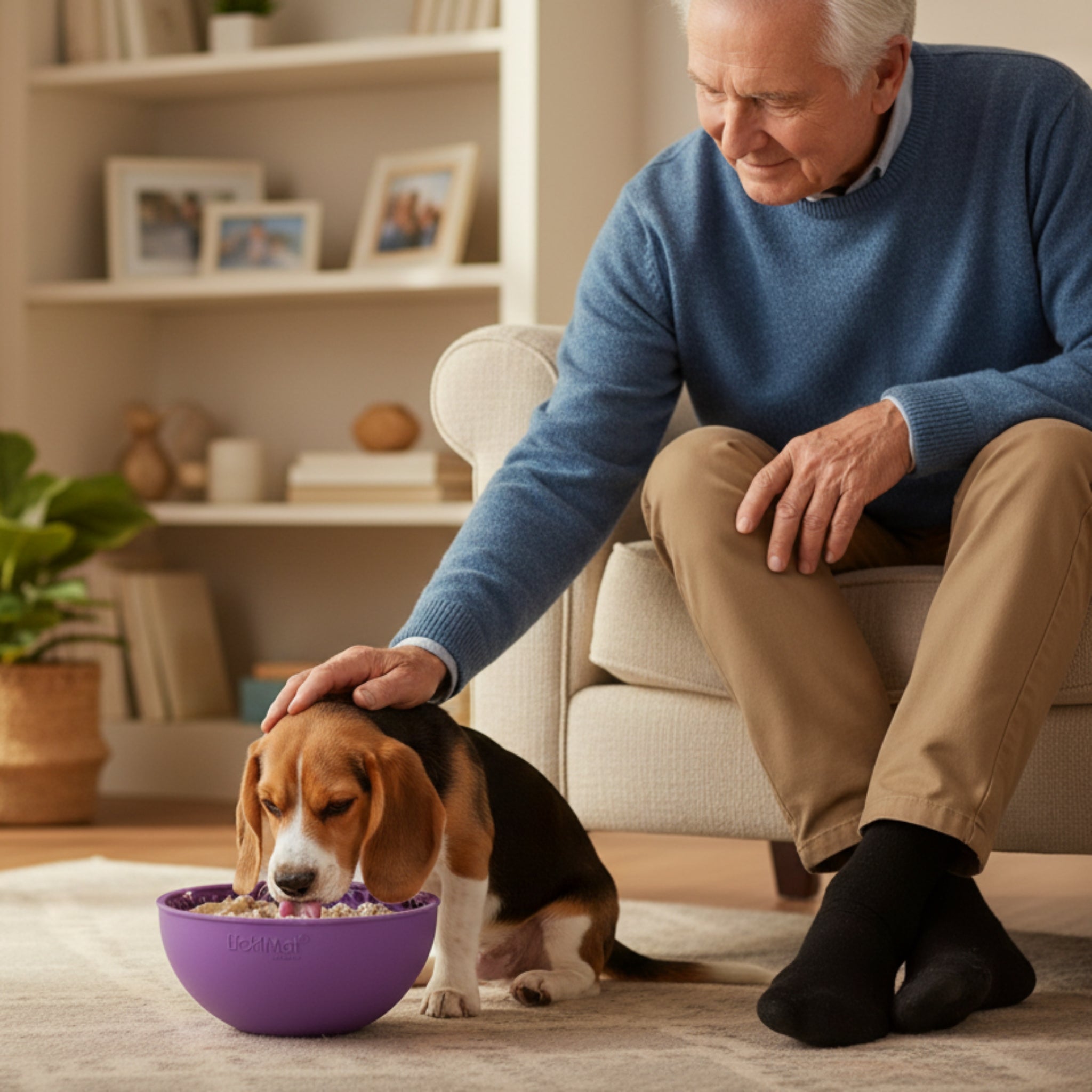 LickiMat Wobble Anti - Schling Schlecknapf – Langsame Fütterung &amp; Stressabbau für Hunde - Woofshack