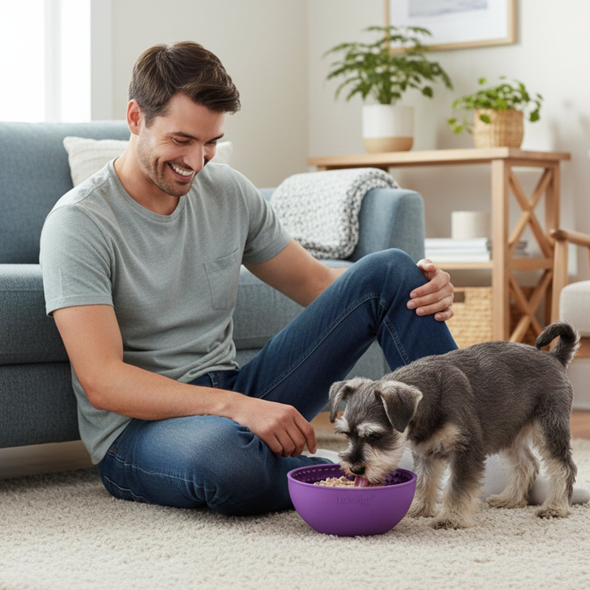 LickiMat Wobble Anti - Schling Schlecknapf – Langsame Fütterung &amp; Stressabbau für Hunde - Woofshack