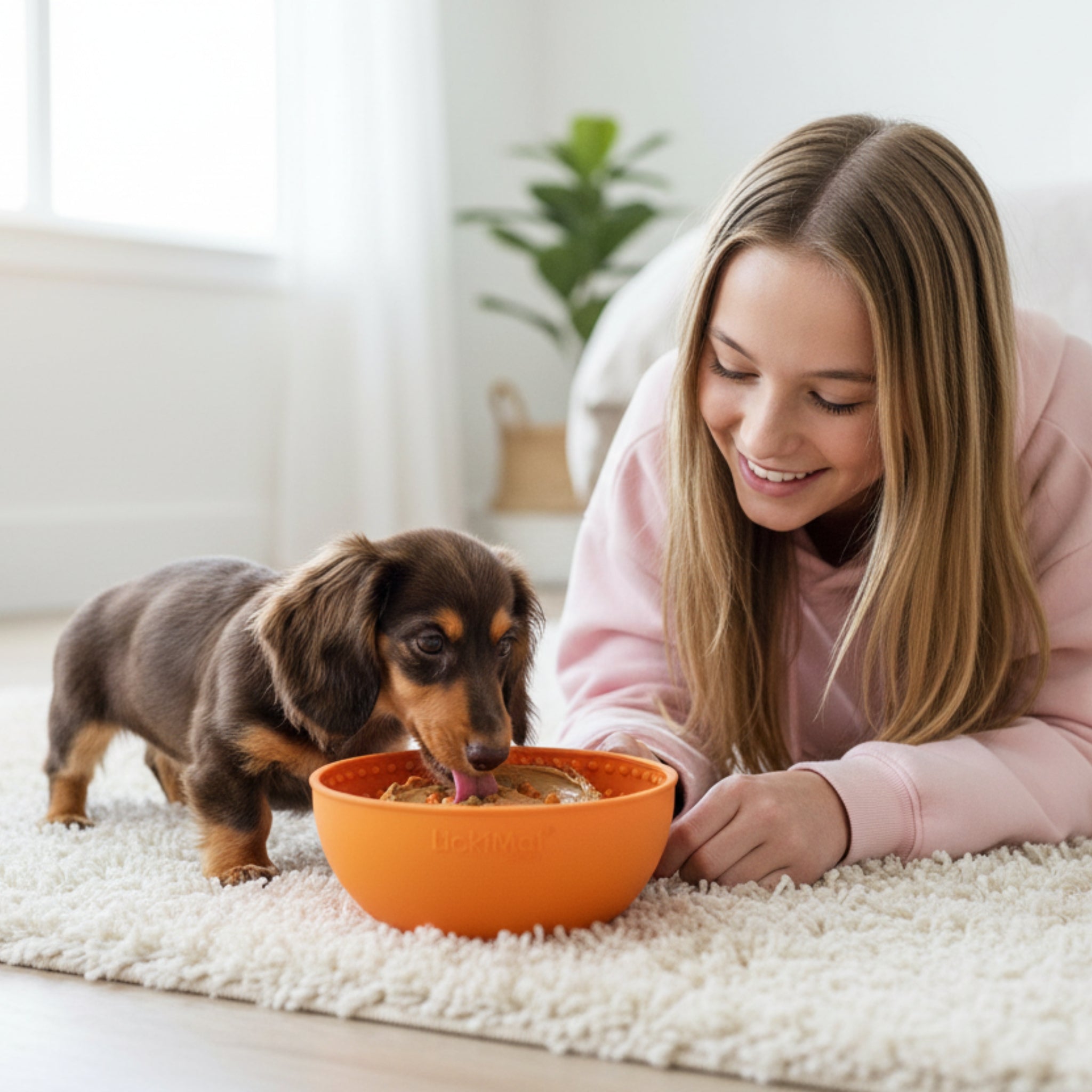 LickiMat Wobble Anti - Schling Schlecknapf – Langsame Fütterung &amp; Stressabbau für Hunde - Woofshack