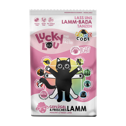 Lucky Lou Food Code Light Geflügel &amp; Lamm, Katzen Trockenfutter - Woofshack