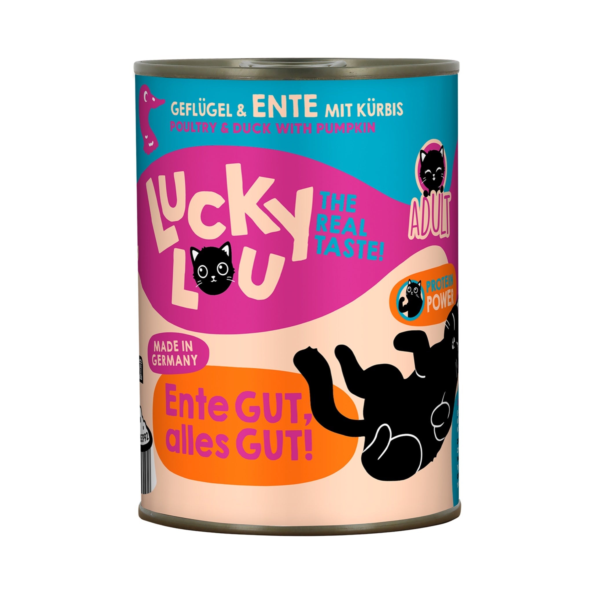 Lucky Lou Life Stage Adult Geflügel &amp; Ente, Katzen Nassfutter - Woofshack