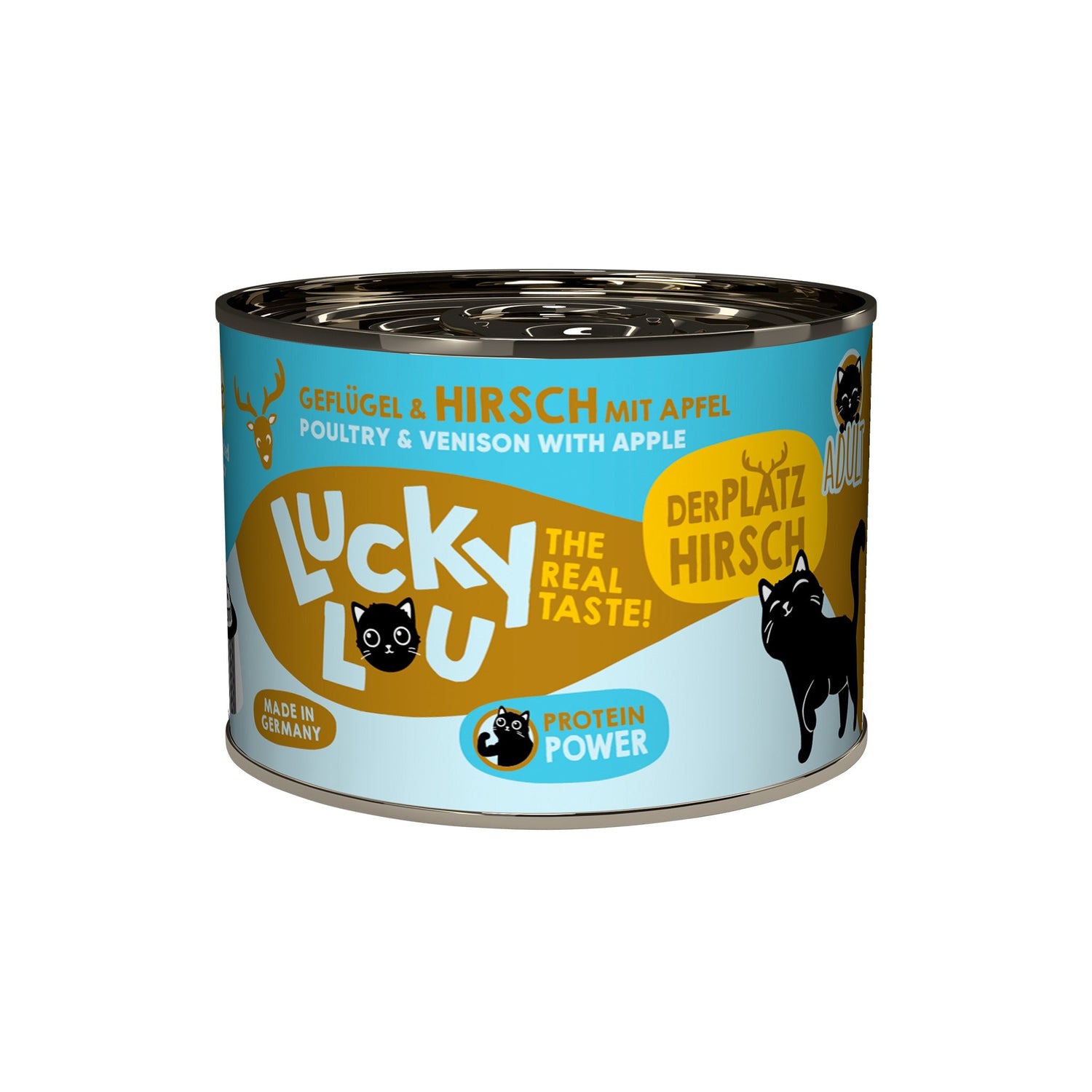 Lucky Lou Life Stage Adult Geflügel &amp; Hirsch, Katzen Nassfutter - Woofshack
