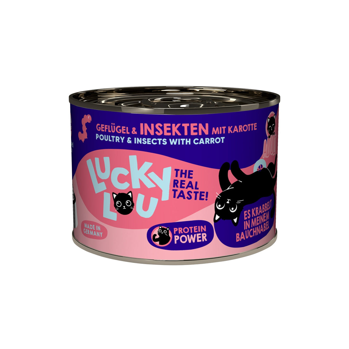 Lucky Lou Life Stage Adult Geflügel &amp; Insekten, Katzen Nassfutter - Woofshack