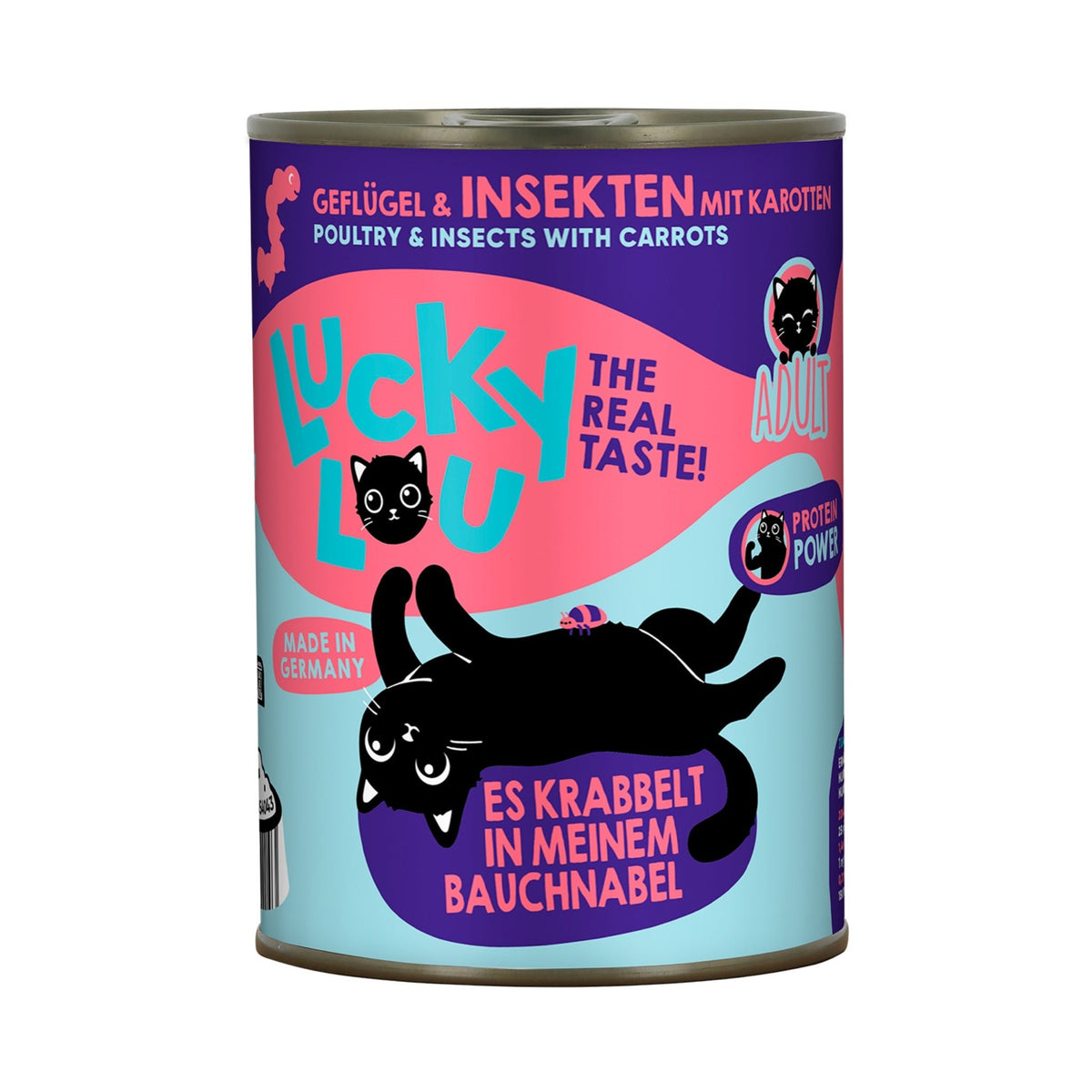 Lucky Lou Life Stage Adult Geflügel &amp; Insekten, Katzen Nassfutter - Woofshack