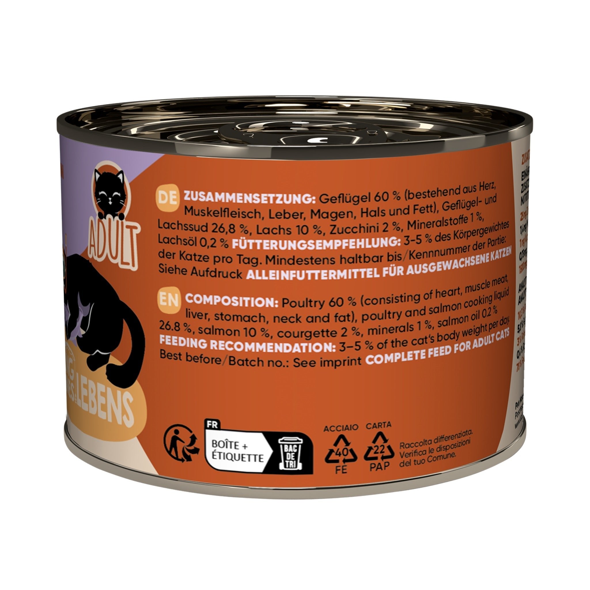 Lucky Lou Life Stage Adult Geflügel &amp; Lachs, Katzen Nassfutter - Woofshack