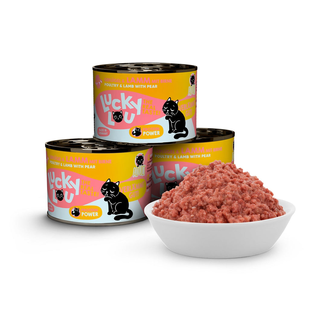 Lucky Lou Life Stage Adult Geflügel &amp; Lamm, Katzen Nassfutter - Woofshack
