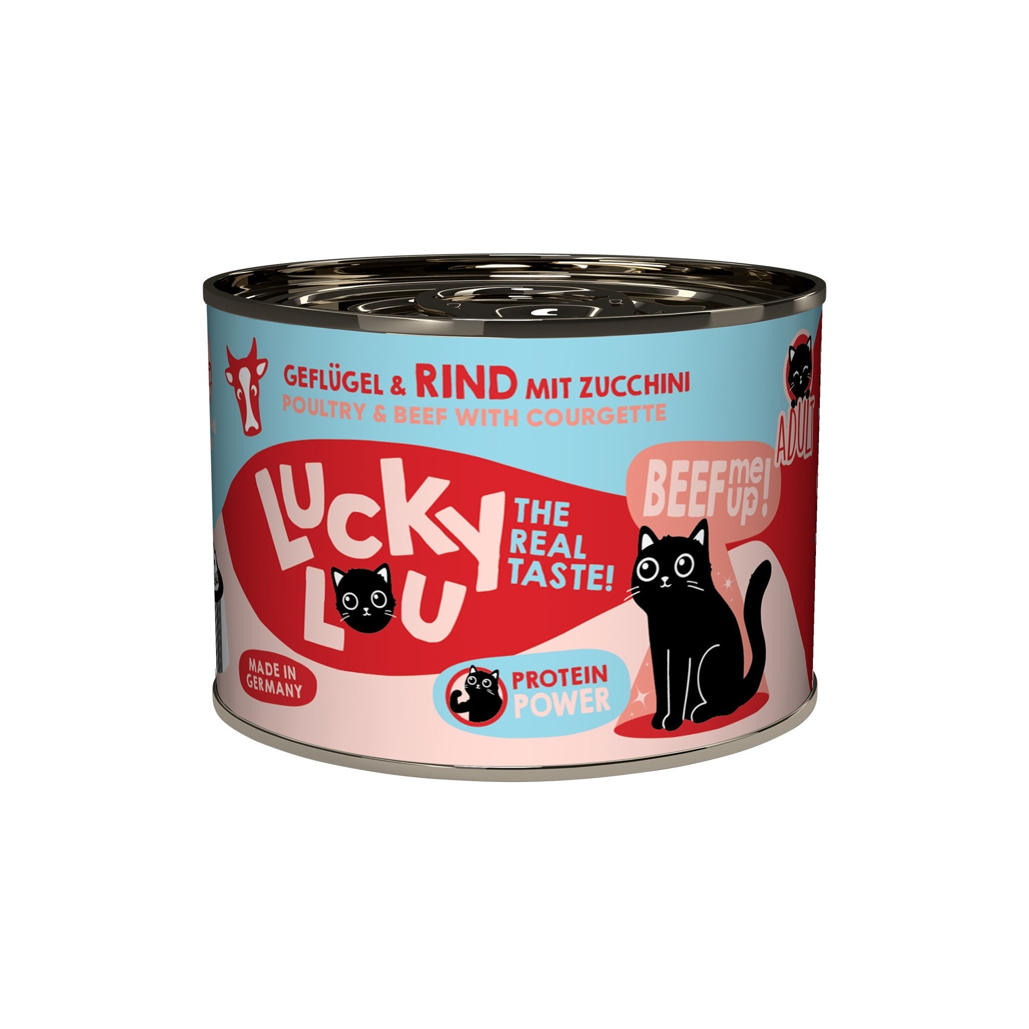 Lucky Lou Life Stage Adult Geflügel &amp; Rind, Katzen Nassfutter - Woofshack