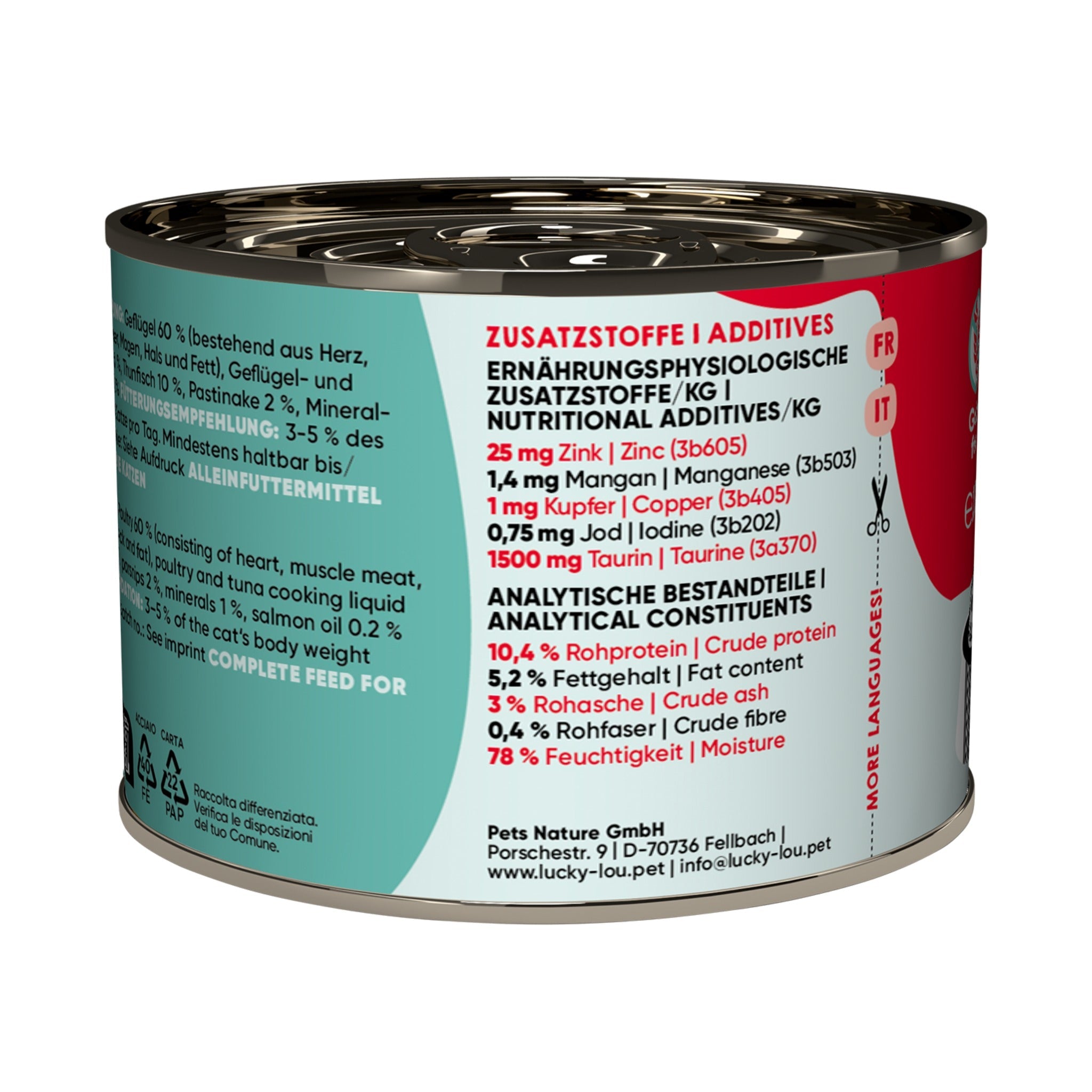 Lucky Lou Life Stage Adult Geflügel &amp; Thunfisch, Katzen Nassfutter - Woofshack