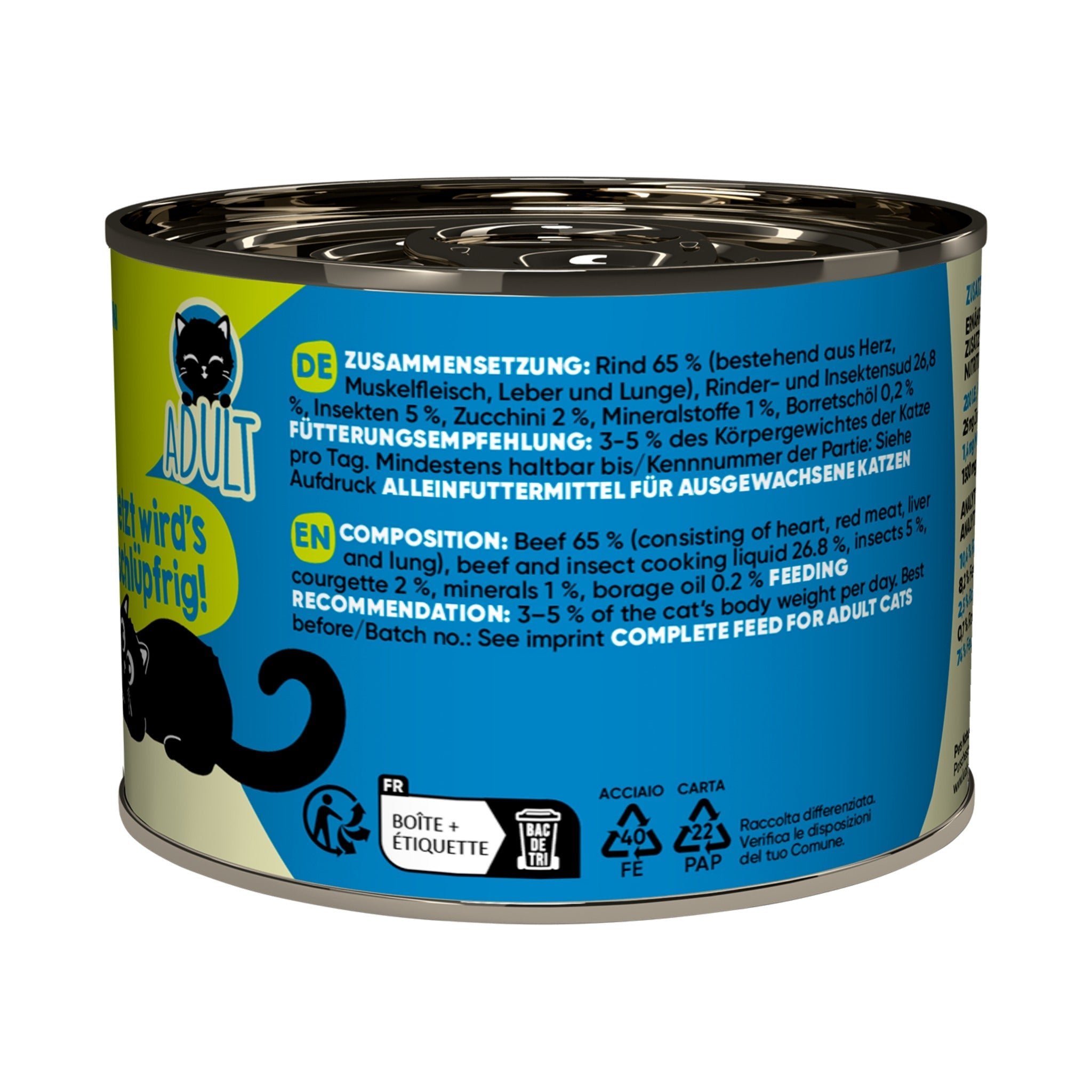 Lucky Lou Life Stage Adult Rind &amp; Insekten, Katzen Nassfutter - Woofshack