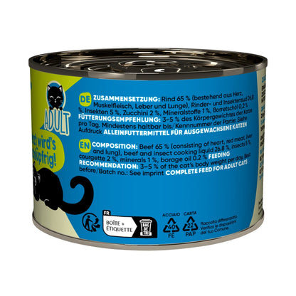 Lucky Lou Life Stage Adult Rind &amp; Insekten, Katzen Nassfutter - Woofshack