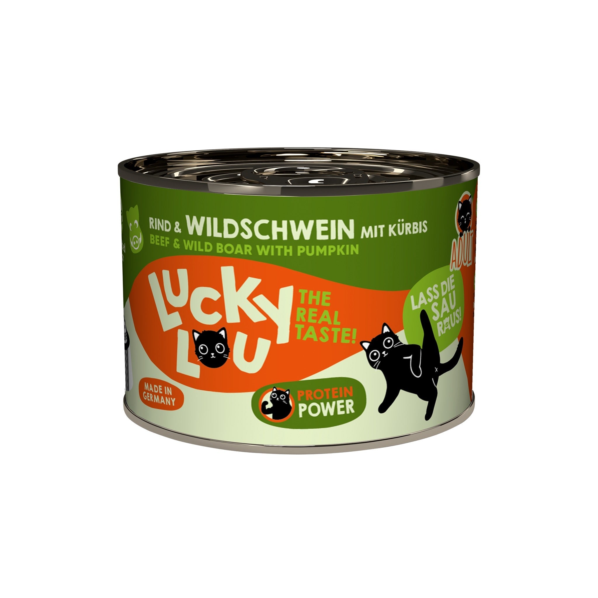 Lucky Lou Life Stage Adult Rind &amp; Wildschwein, Katzen Nassfutter - Woofshack