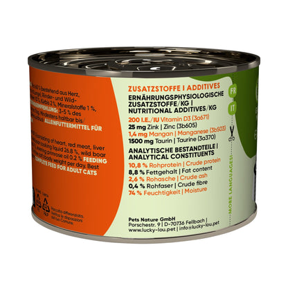 Lucky Lou Life Stage Adult Rind &amp; Wildschwein, Katzen Nassfutter - Woofshack
