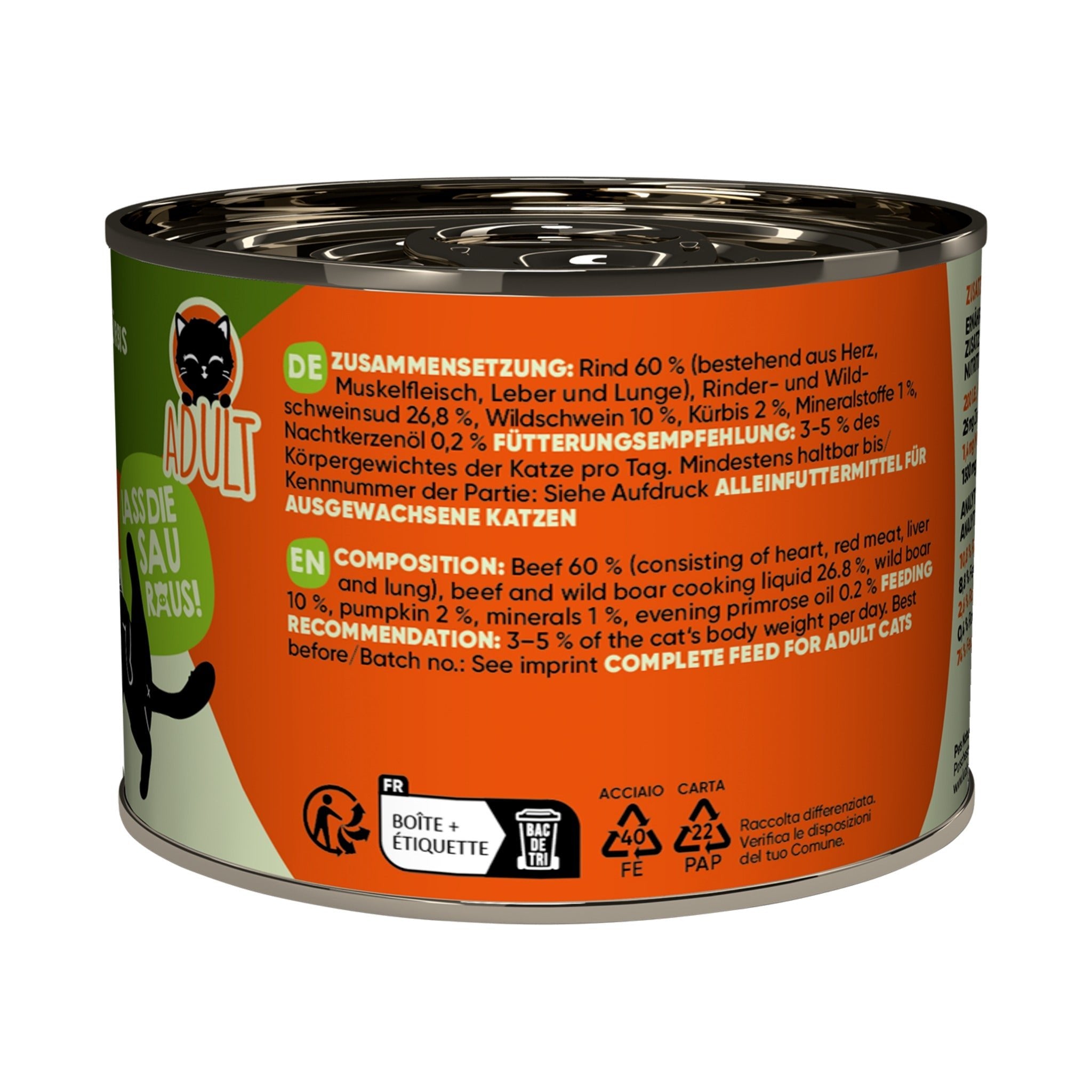 Lucky Lou Life Stage Adult Rind &amp; Wildschwein, Katzen Nassfutter - Woofshack