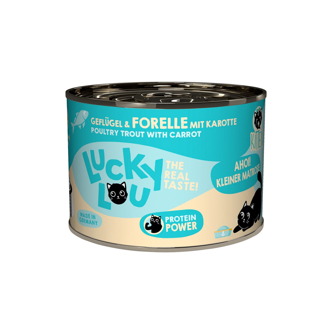 Lucky Lou Life Stage Kitten Geflügel &amp; Forelle, Nassfutter - Woofshack