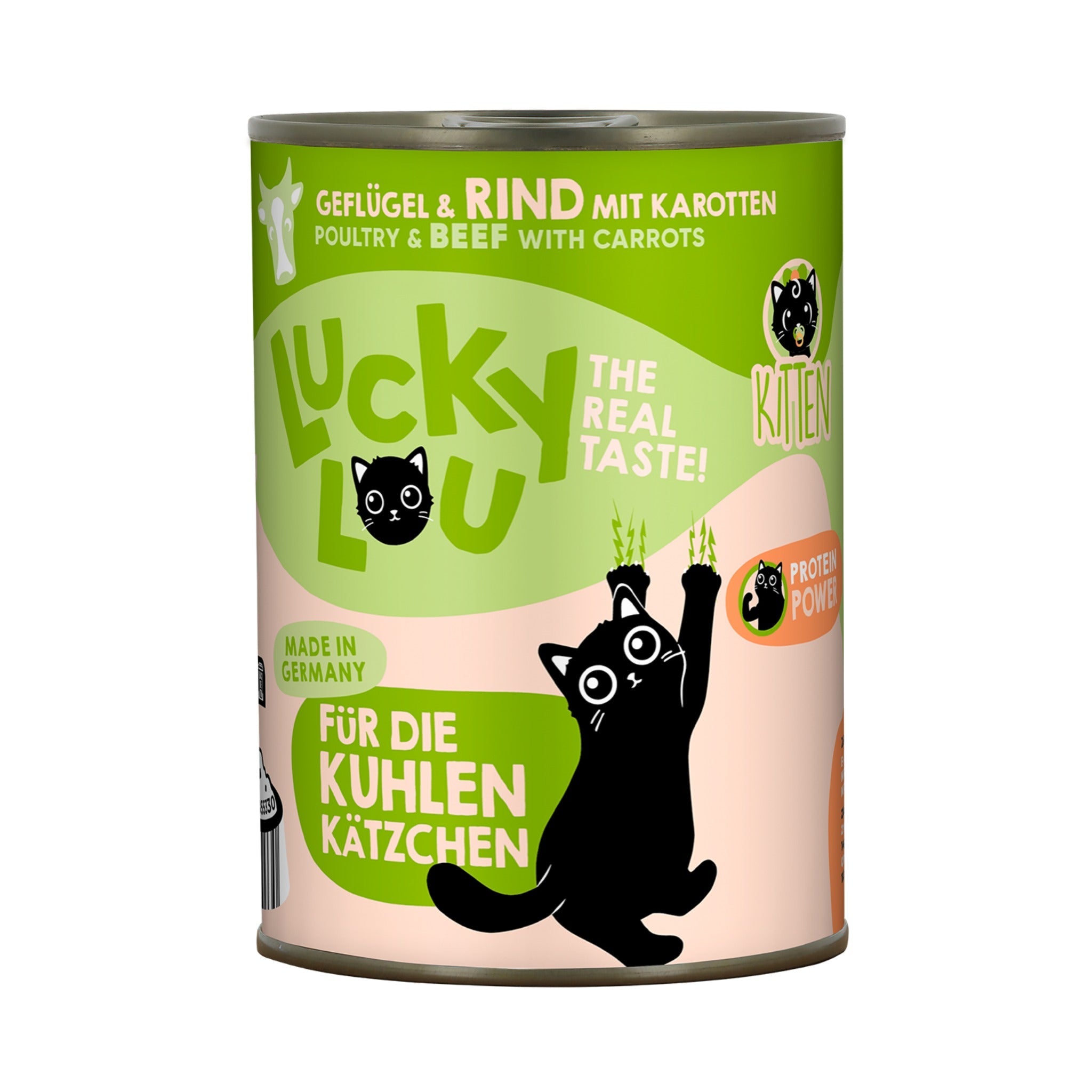 Lucky Lou Life Stage Kitten Geflügel &amp; Rind, Nassfutter - Woofshack