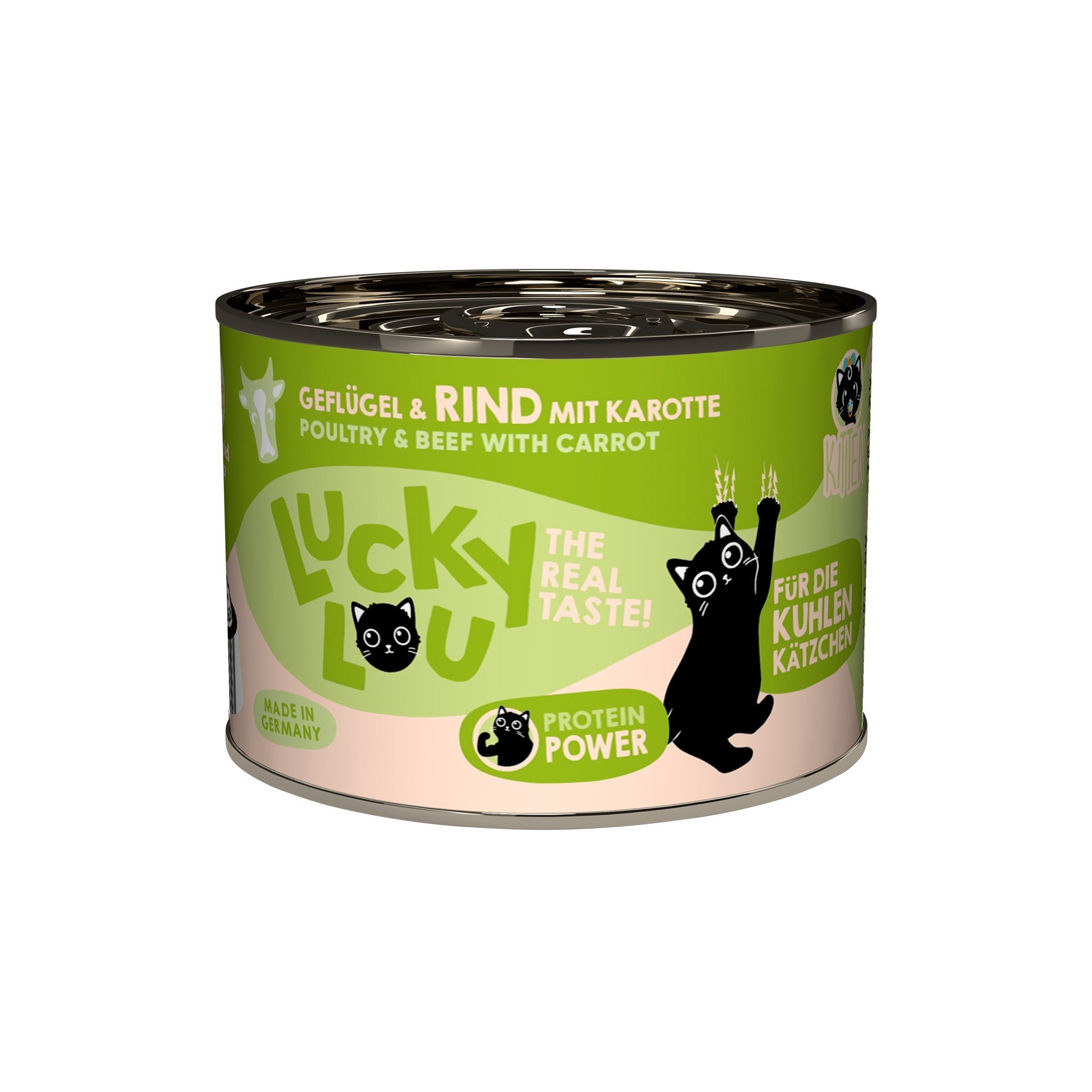 Lucky Lou Life Stage Kitten Geflügel &amp; Rind, Nassfutter - Woofshack