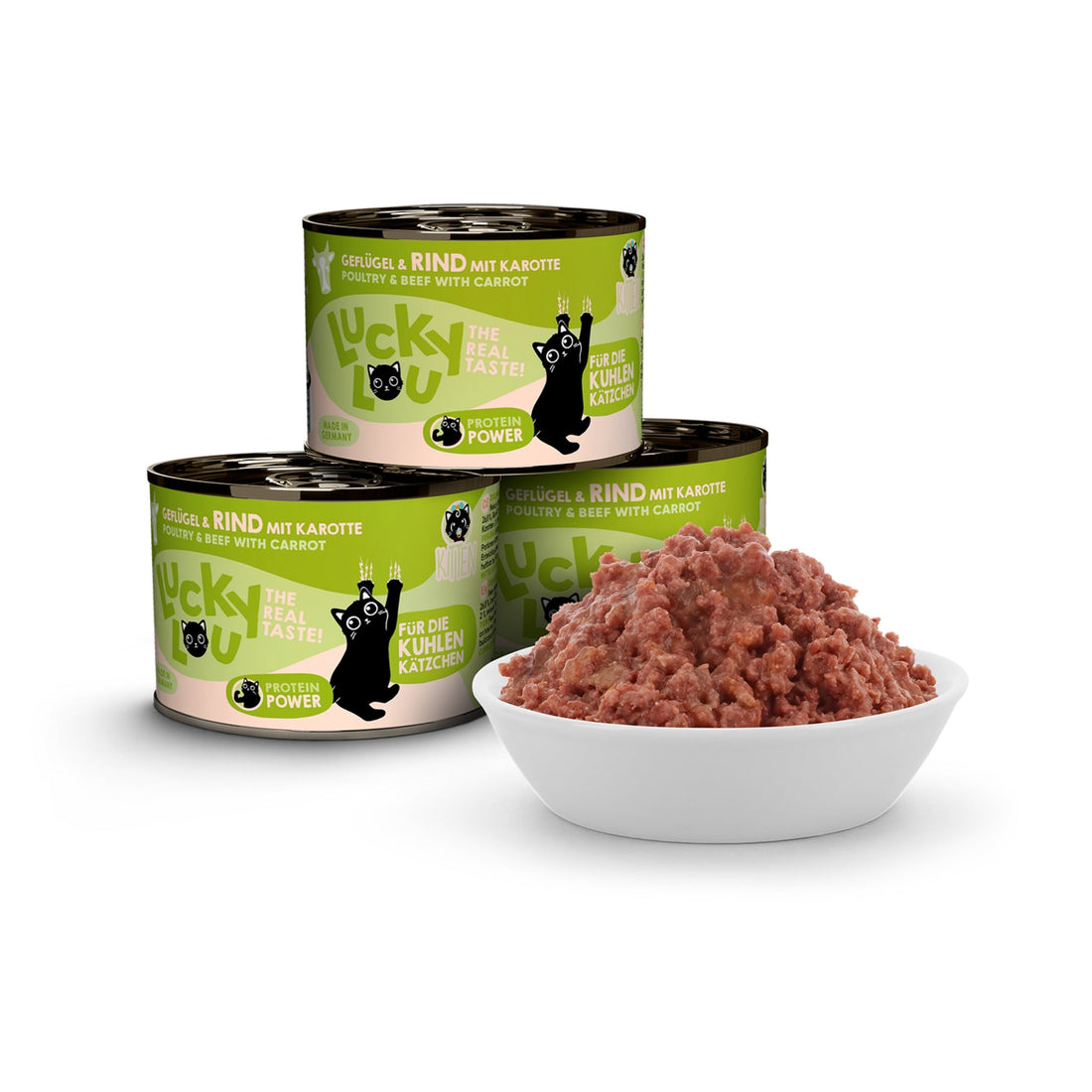 Lucky Lou Life Stage Kitten Geflügel &amp; Rind, Nassfutter - Woofshack