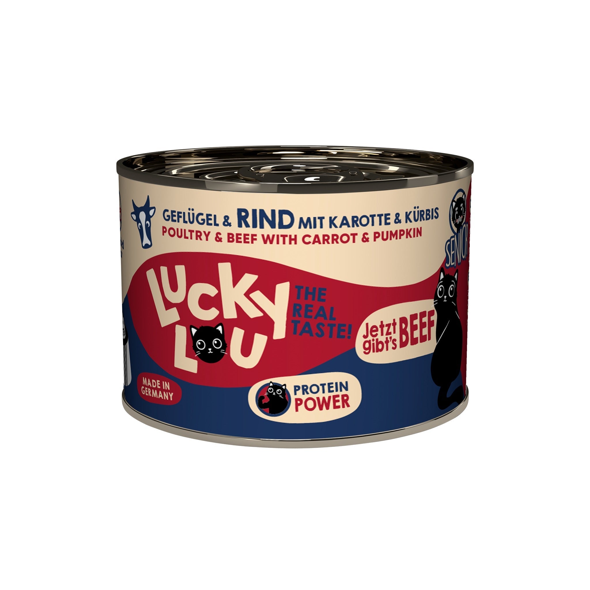 Lucky Lou Life Stage Senior Geflügel &amp; Rind, Katzen Nassfutter - Woofshack