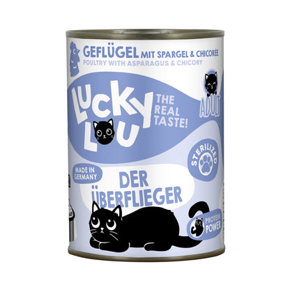 Lucky Lou Life Stage Sterilized Geflügel, Katzen Nassfutter - Woofshack