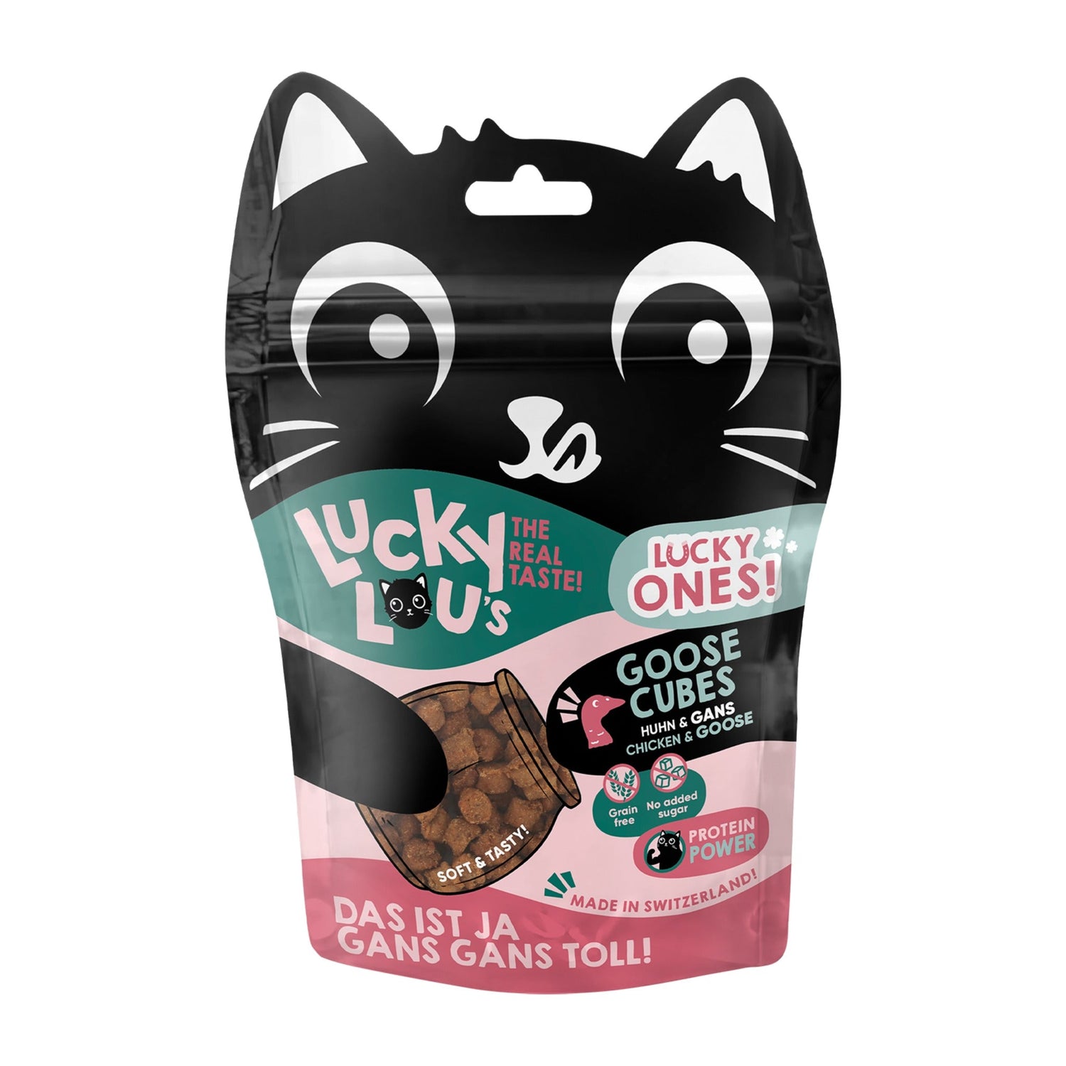 Lucky Lou Lucky Ones Cubes Huhn &amp; Gans, Katzensnack - Woofshack