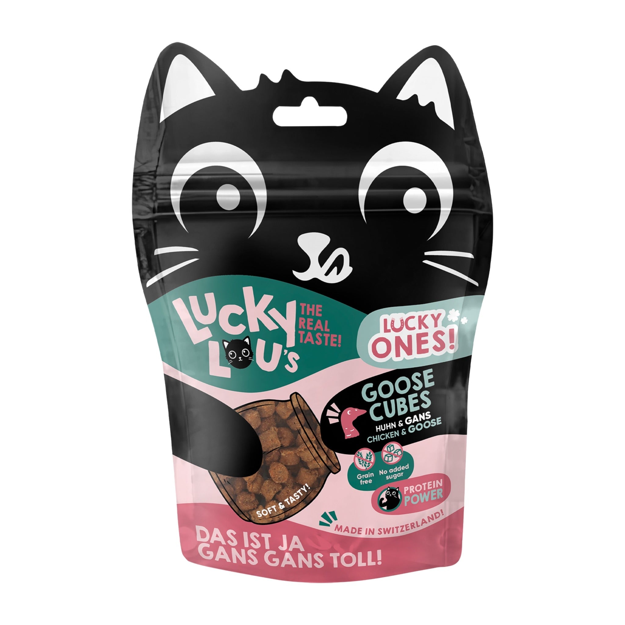 Lucky Lou Lucky Ones Cubes Huhn &amp; Gans, Katzensnack - Woofshack