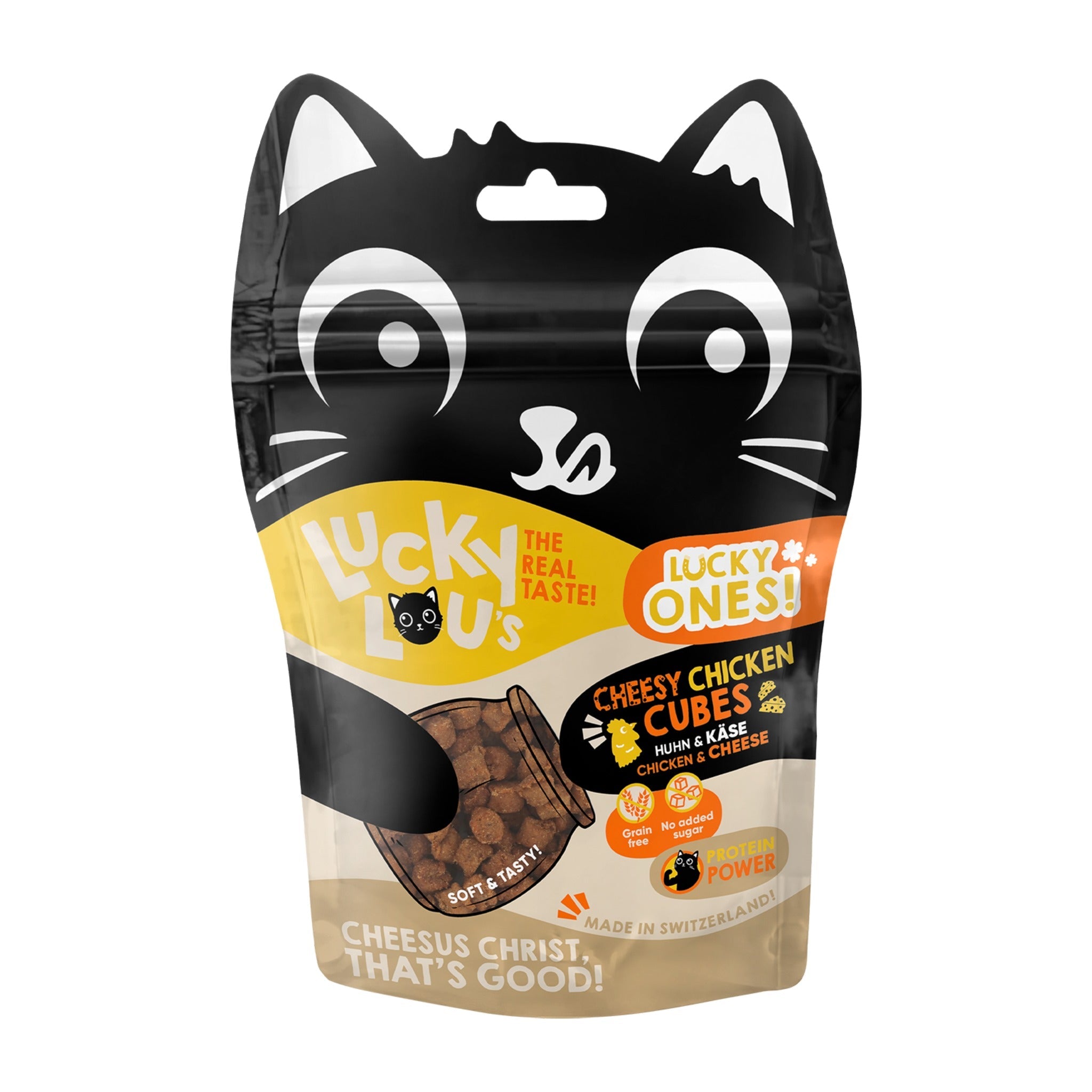 Lucky Lou Lucky Ones Cubes Huhn &amp; Käse, Katzensnack - Woofshack