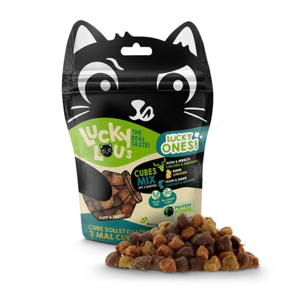 Lucky Lou Lucky Ones Cubes Mixpack, Katzensnack - Woofshack