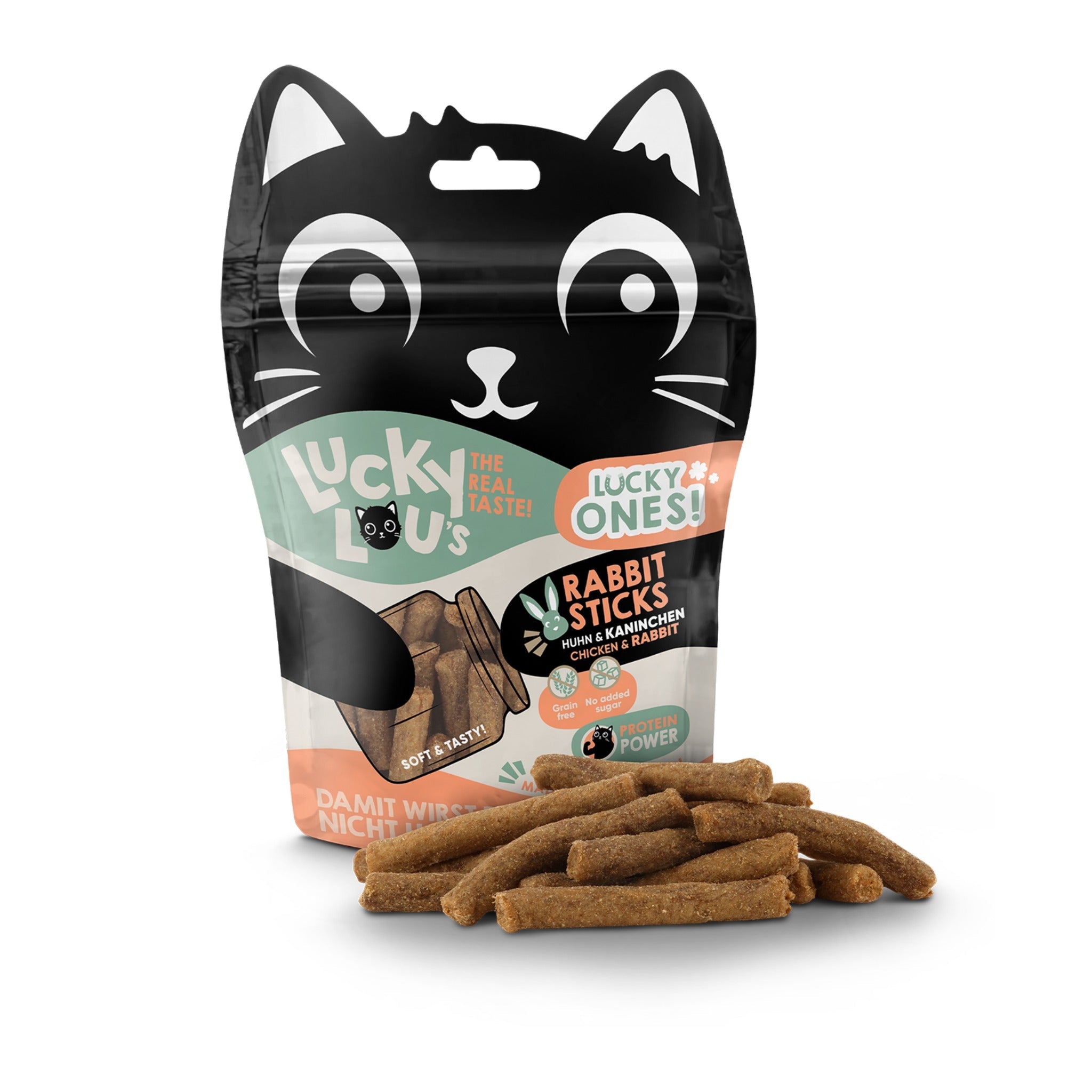 Lucky Lou Lucky Ones Sticks Huhn &amp; Kaninchen, Katzensnack - Woofshack